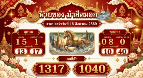 แนวทางหวยซองม้าสีหมอก 16 ส.ค. 69 ส่องเลขเด่น บน-ล่าง