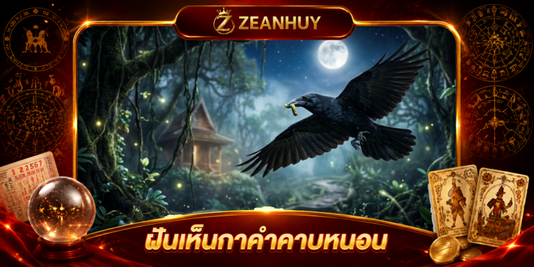 ฝันเห็นกาดำคาบหนอน หมายความว่าอย่างไร พร้อมทำนายฝันและเลขมงคล