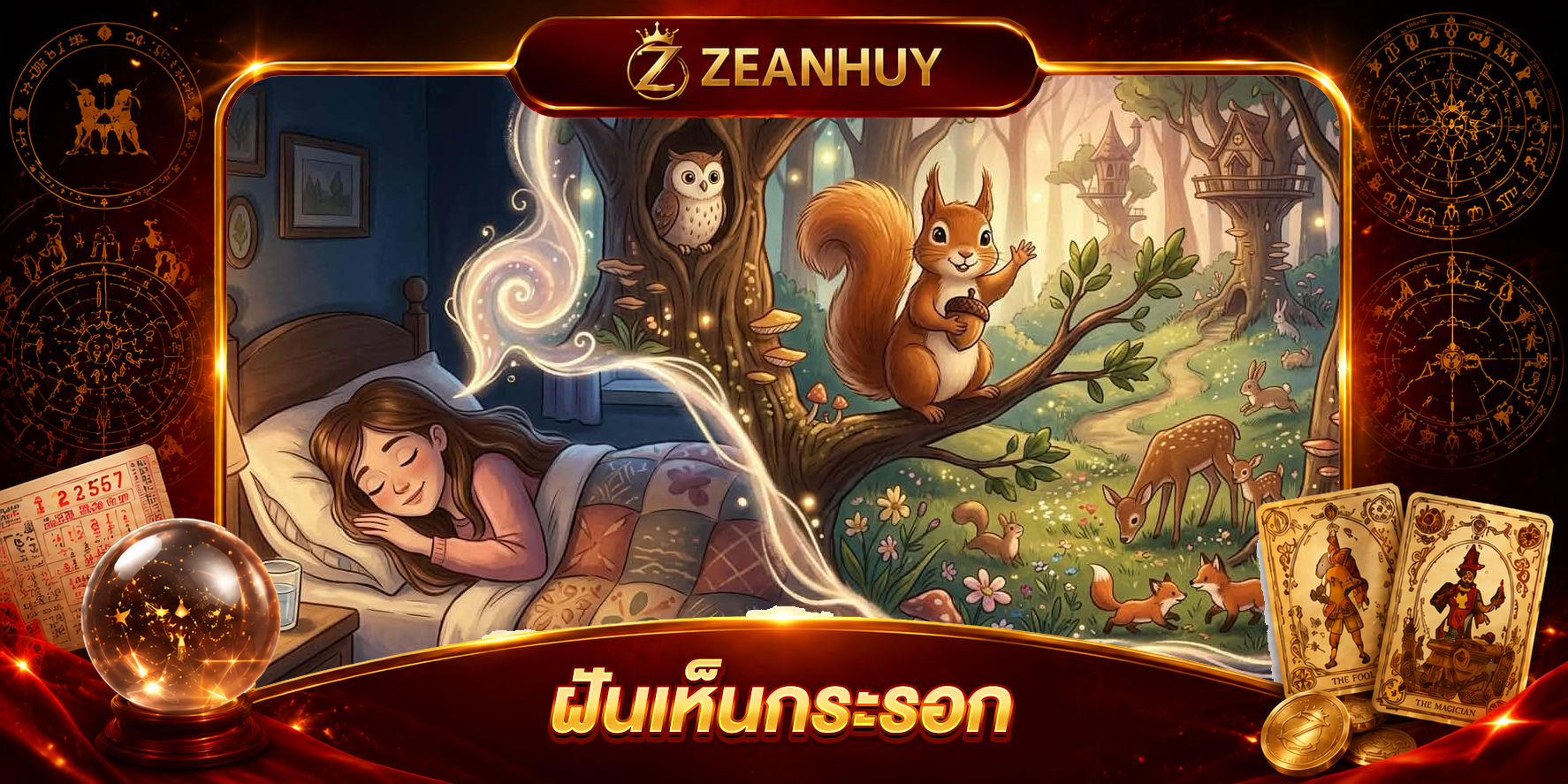 ฝันเห็นกระรอก หมายถึงอะไร