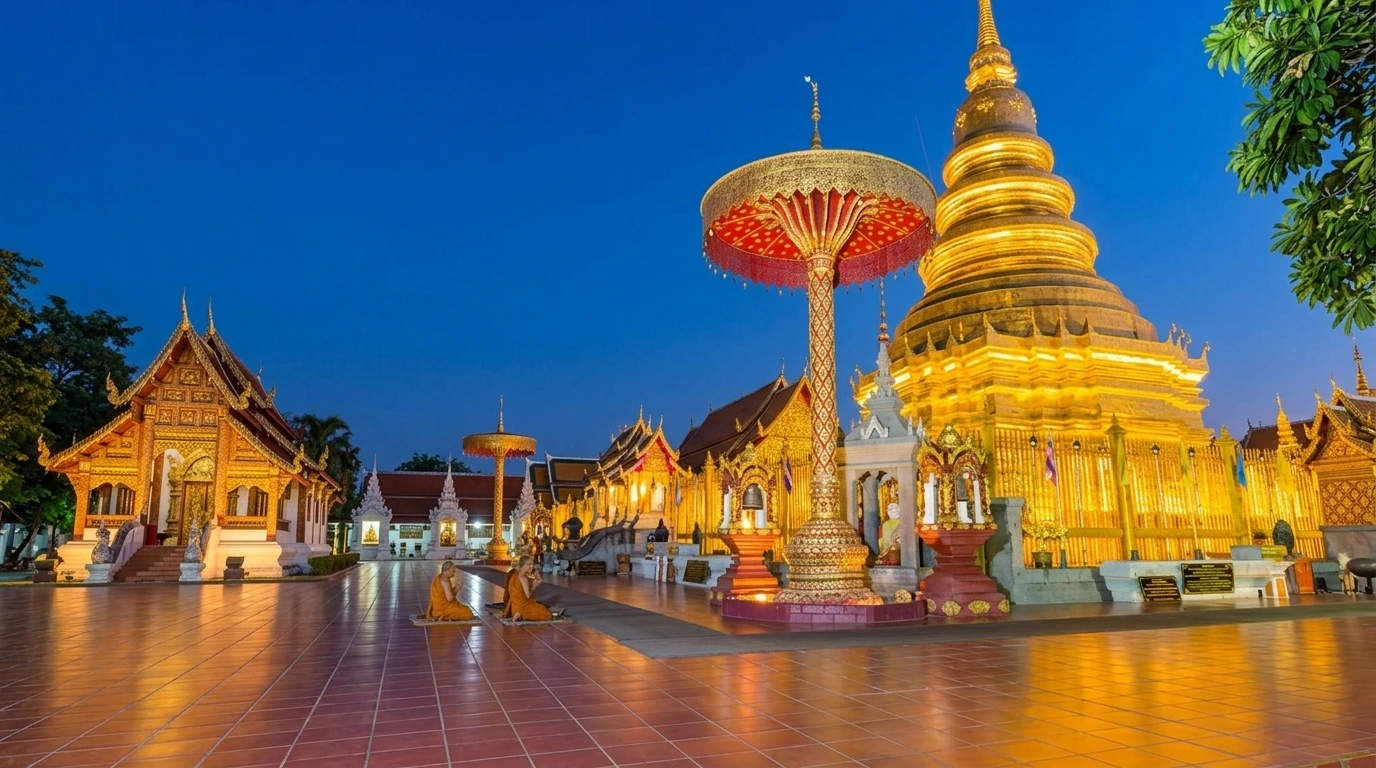 พิกัดขอหวย วัดพระธาตุหริภุญชัย