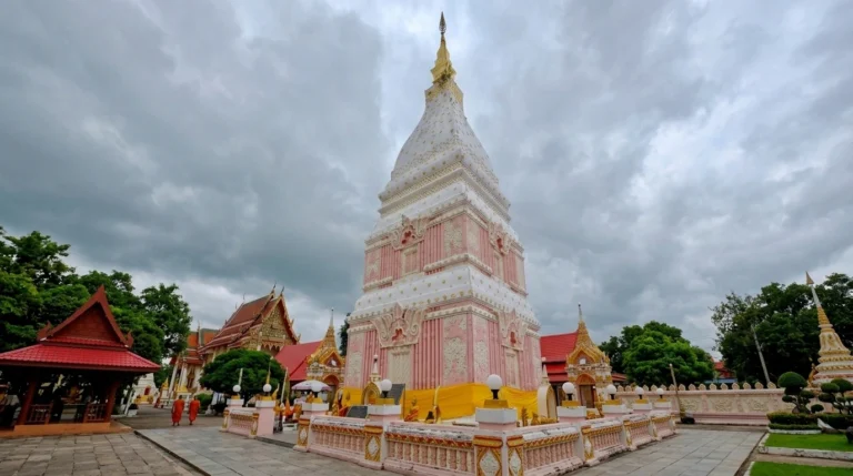 พิกัดขอหวย วัดพระธาตุเรณุ นครพนม สักการะองค์พระธาตุ เสริมโชคลาภ