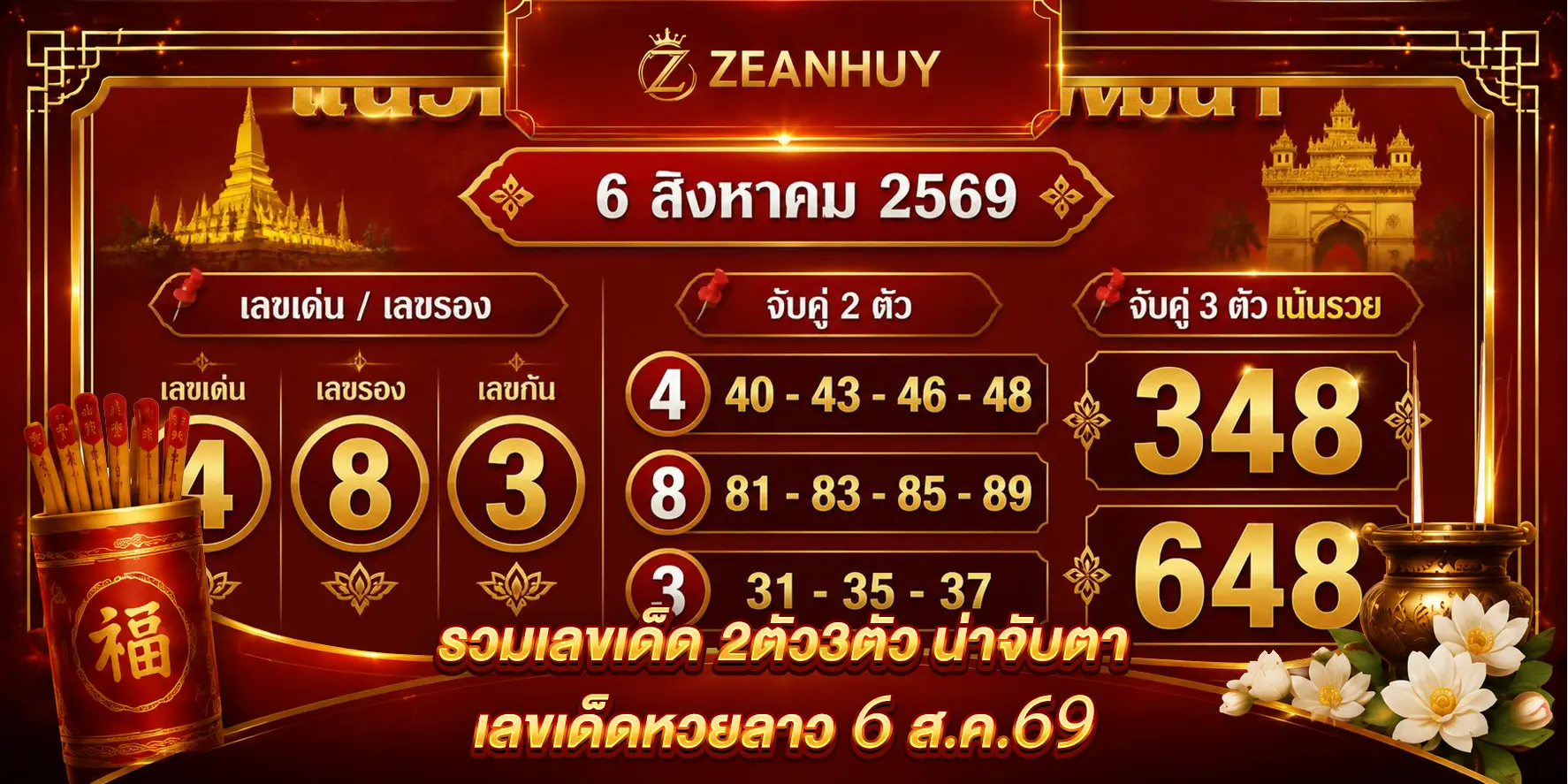 แนวทางหวยลาวพัฒนา 6 ส.ค. 69