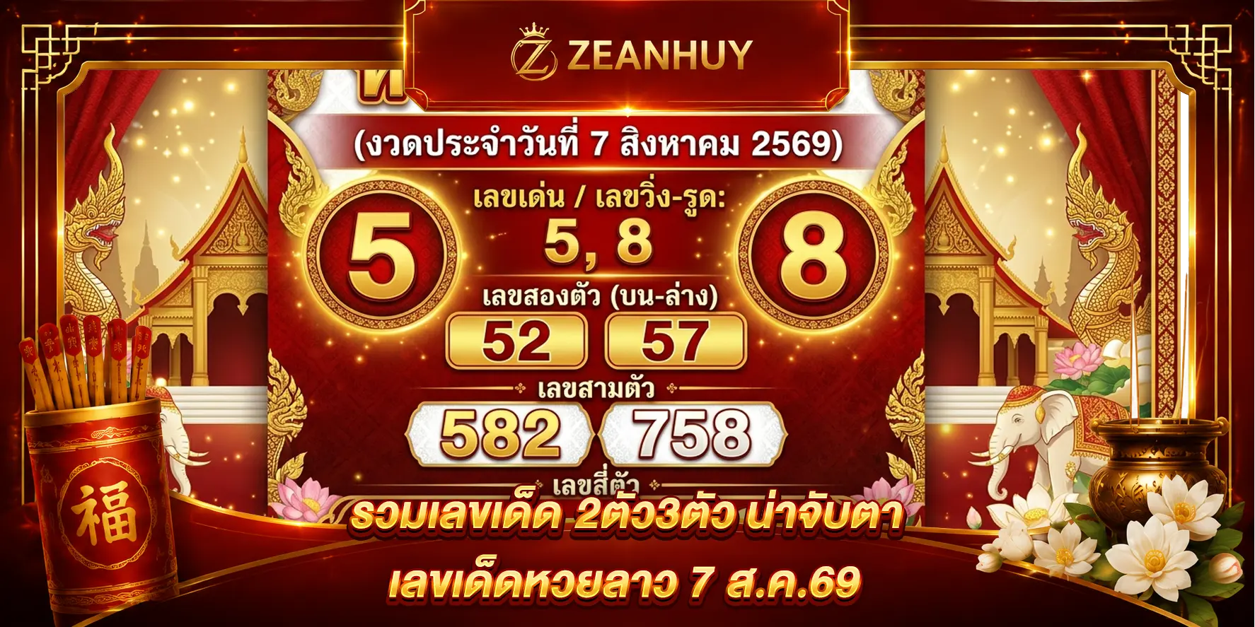 เจาะลึกแนวทางหวยลาวพัฒนา วันที่ 7 ส.ค. 69 ส่องเลขเด่น