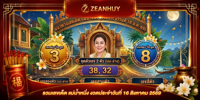 แนวทางเลขเด็ด แม่น้ำหนึ่ง 16 สิงหาคม 2569 เจาะเน้นๆ ชุดเลขมงขลงวดนี้