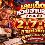 เลขเด็ดหวยฮานอย 2 ต.ค. 69 ลุงอ้วนจับ 2-7-8 สามตัวแกน ลุ้นได้ทุกรอบวันนี้